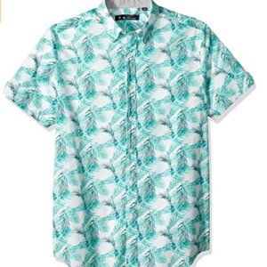 Ben Sherman Men's Ss Palm Leaf Print Shirt